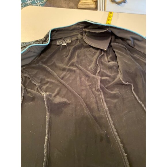 Alex Evenings Black Blue Paisley Print Jacket & Tank Set Medium - Picture 5 of 16